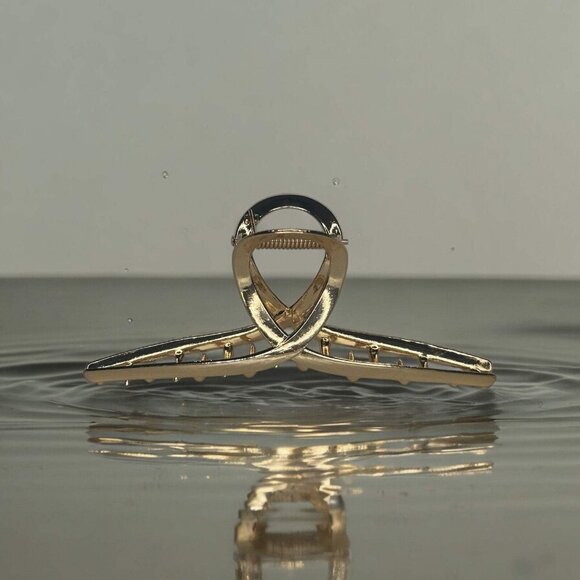 METAL CLAW CLIP TRIOS (GOLD) - Picture 5 of 6